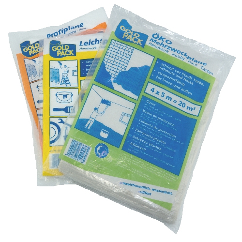 LDPE Abdeckplane, 4m x 5m, 12my dick