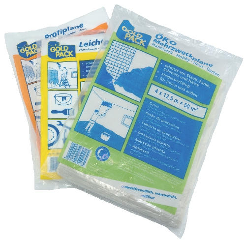 LDPE Abdeckplane, 4m x 12,5m, 12my dick