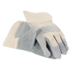 1 Paar Profi Volllederhandschuhe, grau-beige, Unisex
