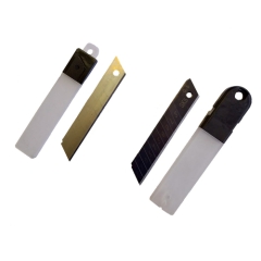 10 Stück Premium Ersatzklingen für Cuttermesser, schwarz